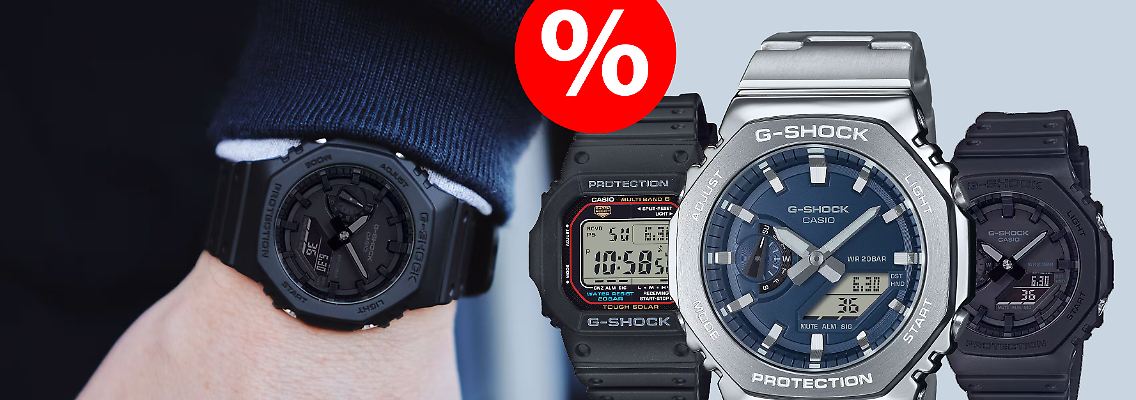 Die G-Shock-Modelle von Casio bereiten Uhrenfans eine Freude an Weihnachten.