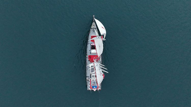 Die "Grain de Sail II" kann 350 Tonnen an Gütern transportieren.