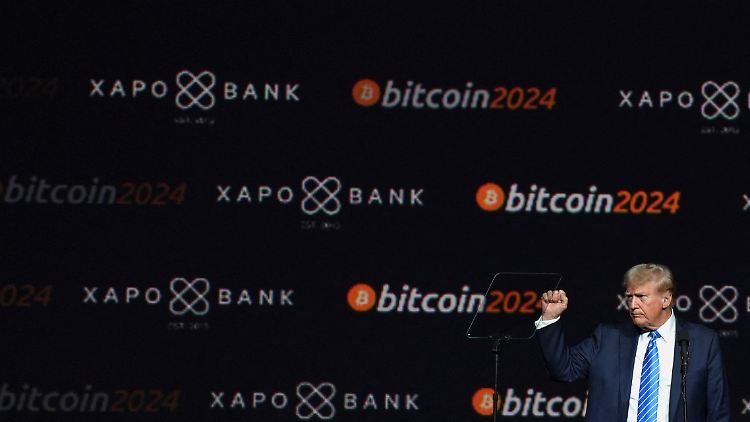 Donald Trump kündigte an, ein "Bitcoin-Präsident" zu sein. 