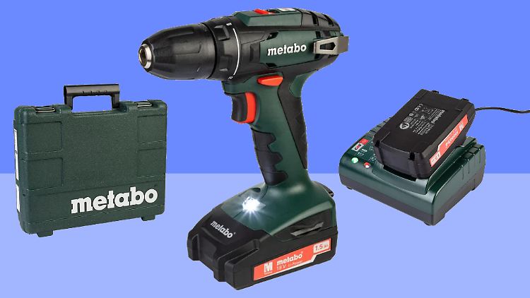 Diesen Akku-Bohrschrauber von Metabo gibt es mit zwei Akkus und Ladegerät günstig bei Lidl.