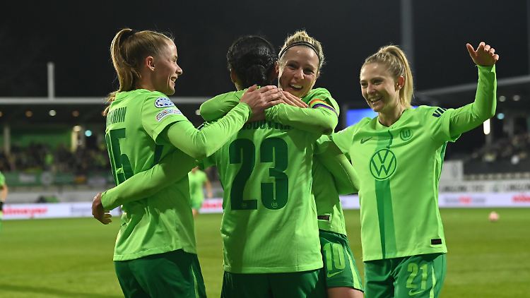 Jubel beim VfL Wolfsburg.