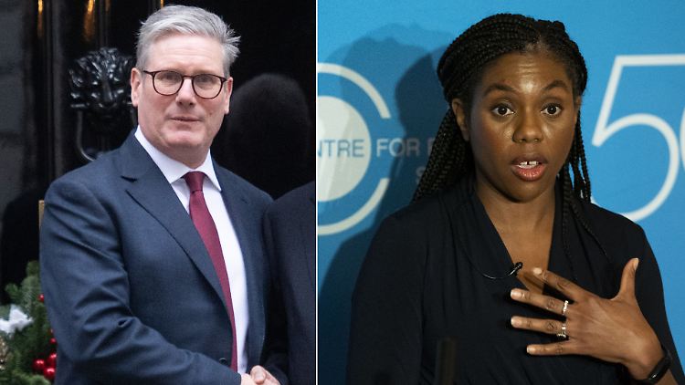Während für Starmer (l.) Sandwiches eine Institution sind, verspeist Badenoch (r.) zum Mittagessen auch mal ein Steak.