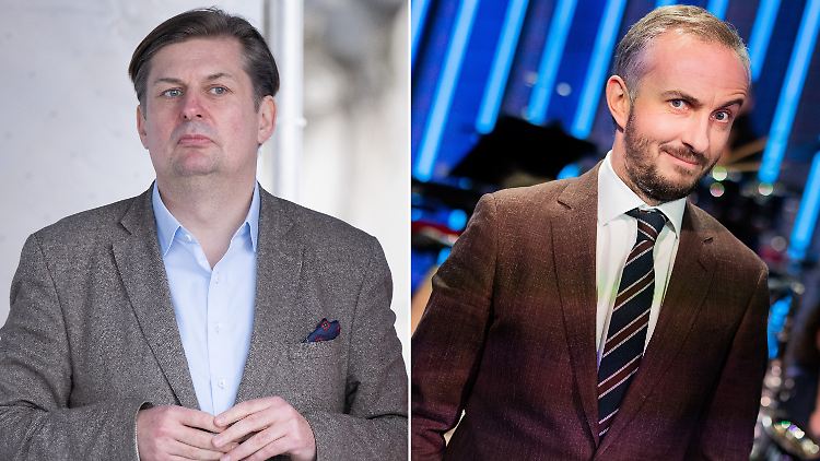 Werden in diesem Leben sicher keine Freunde mehr: Maximilian Krah (l.) und Jan Böhmermann.