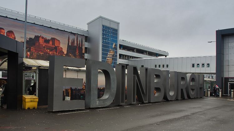 Chaos am Flughafen von Edinburgh.