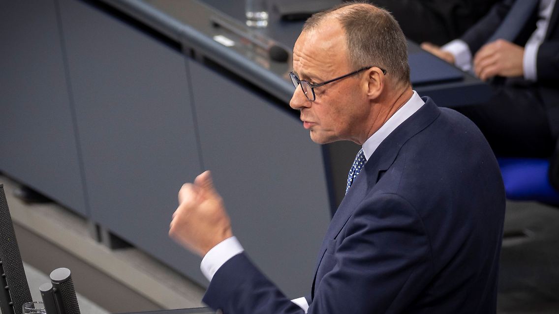 Merz arbeitete sich an Kanzler Scholz ab.