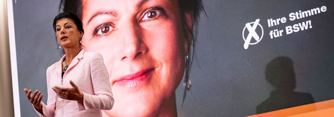 Sahra Wagenknecht ist das Gesicht ihrer jungen Partei BSW - vor allem im Wahlkampf (Archivbild).