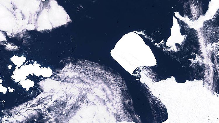 Satellitenbilder zeigen die enormen Ausmaße von A23a.