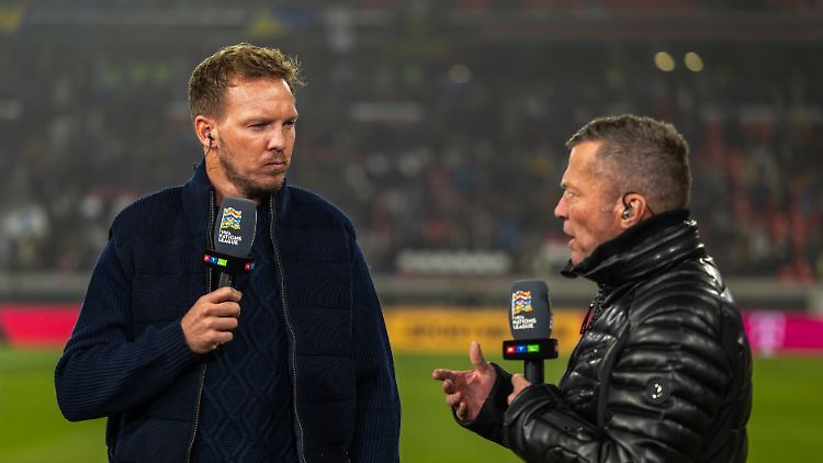 Matthäus (r.) und Nagelsmann wissen: "Wusiala" können es packen, werden es packen.
