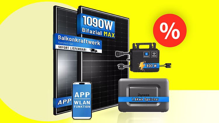 Balkonkraftwerke mit Speicher kosten oft an die 1.000 Euro. Ein aktueller Deal bietet das Set jedoch deutlich günstiger an.