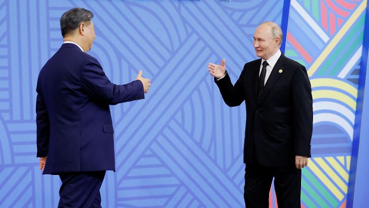 Chinas Staatschef Xi Jinping und Russlands Präsident Wladimir Putin.