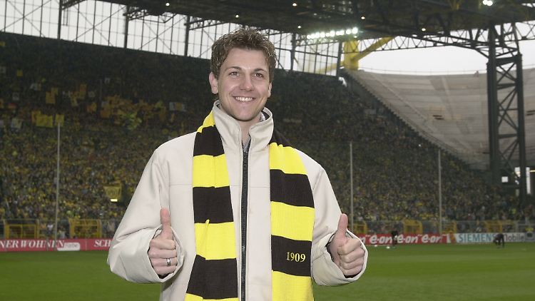Timo Boll 2003 im Westfalenstadion.