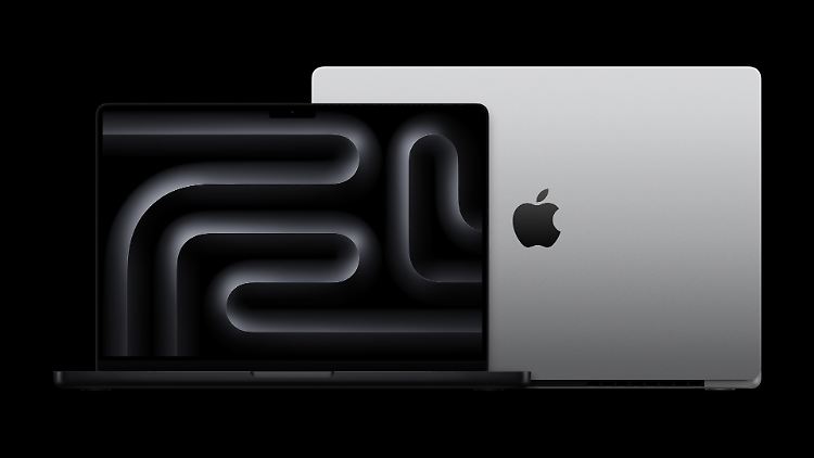 Das Apple MacBook Pro M4 ist mit 14 oder 16 Zoll großem Display erhältlich.