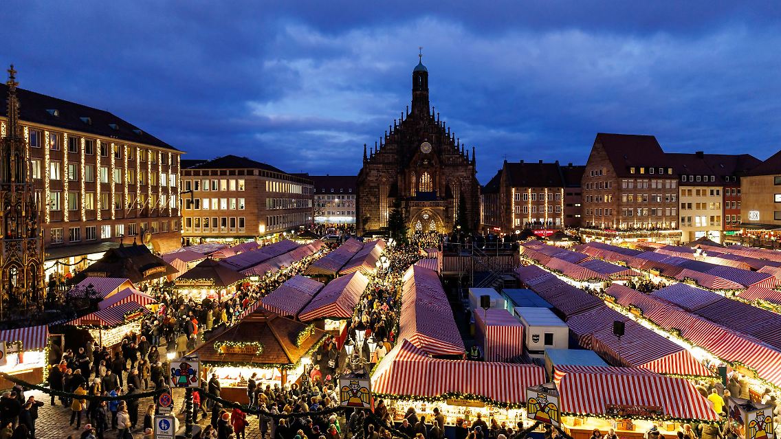 Der Nürnberger Christkindlesmarkt gilt als größter und ältester Weihnachtsmarkt Deutschlands.