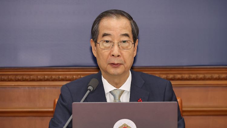 Ministerpräsident Han hat auch die Amtsgeschäfte von Präsident Yoon übernommen.
