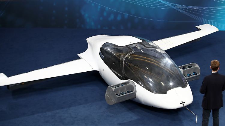 Der Prototyp des ersten flugfähigen Flugtaxis, der eVTOL von Lilium aus dem Jahr 2018. (Archivbild)