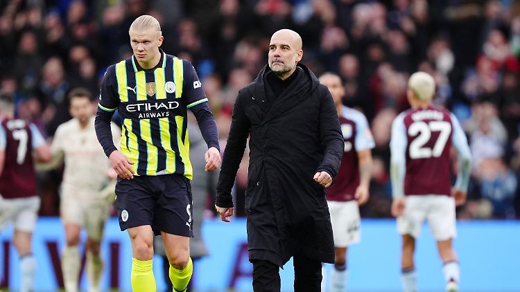 Pep Guardiola und Erling Haaland erleben eine bittere Zeit.