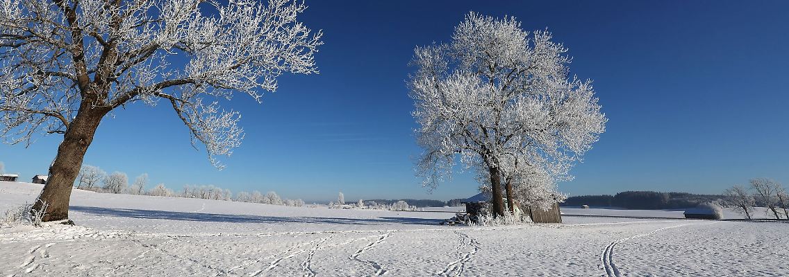 Strahlende Sonne herrschte an den Feiertagen im Süden Bayerns.