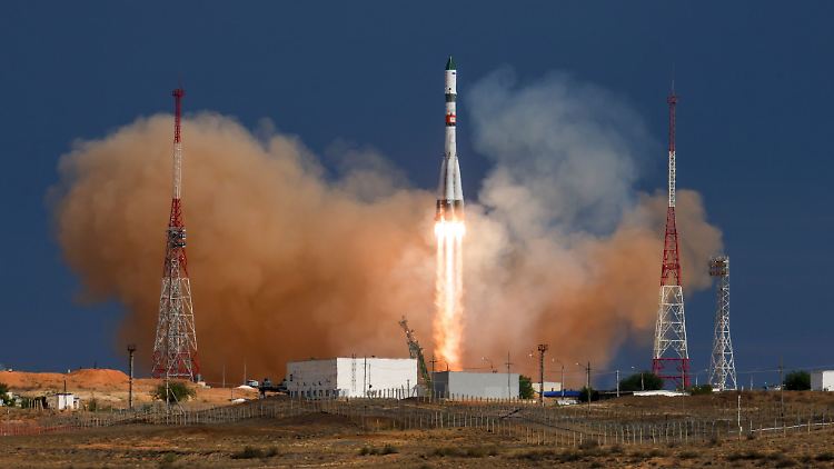 Vom Weltraumbahnhof Baikonur in Kasachstan fliegen die USA und Russland gemeinsam zur ISS (Archivbild).