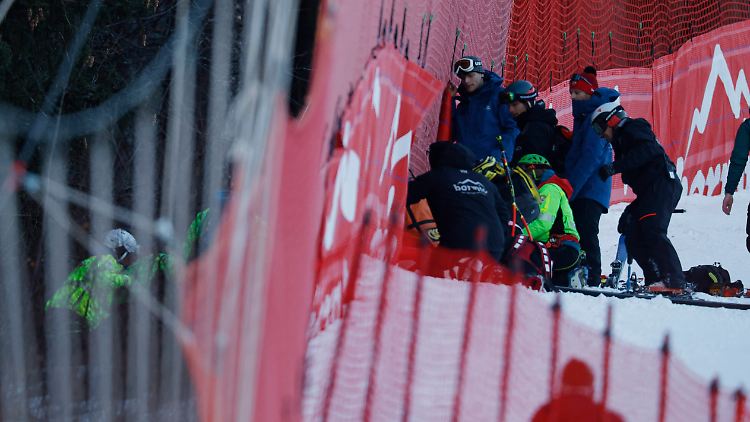Sarrazin stürzte beim Training schwer.