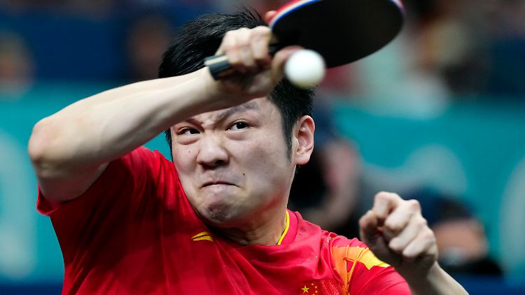 Mit voller Entschlossenheit: Fan Zhendong protestiert gegen die Turnierserie.