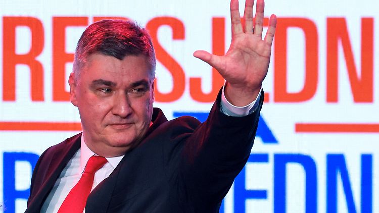 Milanovic bleibt voraussichtlich Präsident des 3,8-Millionen-Einwohnerlandes Kroation.