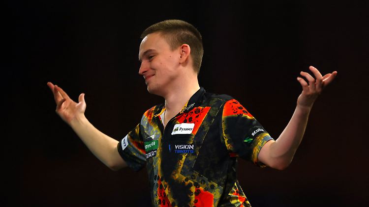 Der Traum ist aus - "Pikachu" scheidet als letzter Deutscher bei der Darts-WM aus. 