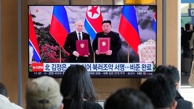 Kim bestellte in seinem Brief an Putin dem "russischen Brudervolk" die besten Wünsche. 