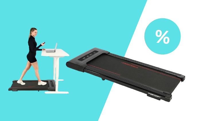 Ein Walking Pad wie das im Lidl-Angebot ist optimal, um etwa im Homeoffice in Bewegung zu bleiben.