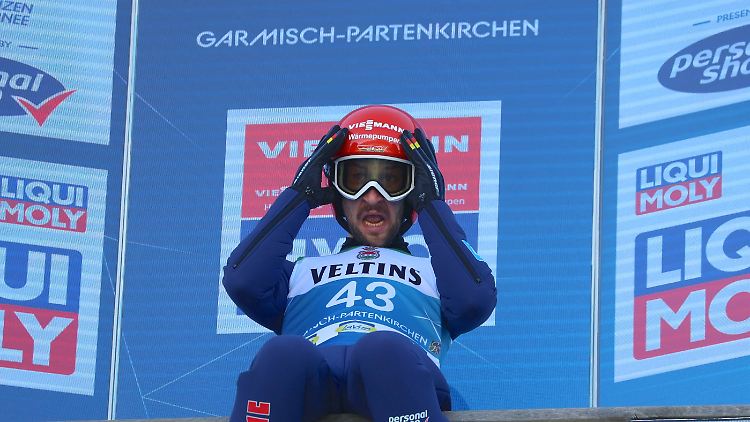 Markus Eisenbichler ist beim Neujahrsspringen am Start. Zufrieden war der Weltmeister von 2019 nicht mit seinem Sprung.