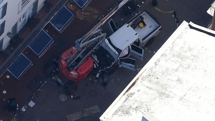 Ein Pick-up als Mordwaffe: Das Auto hatte sich der Täter geliehen.