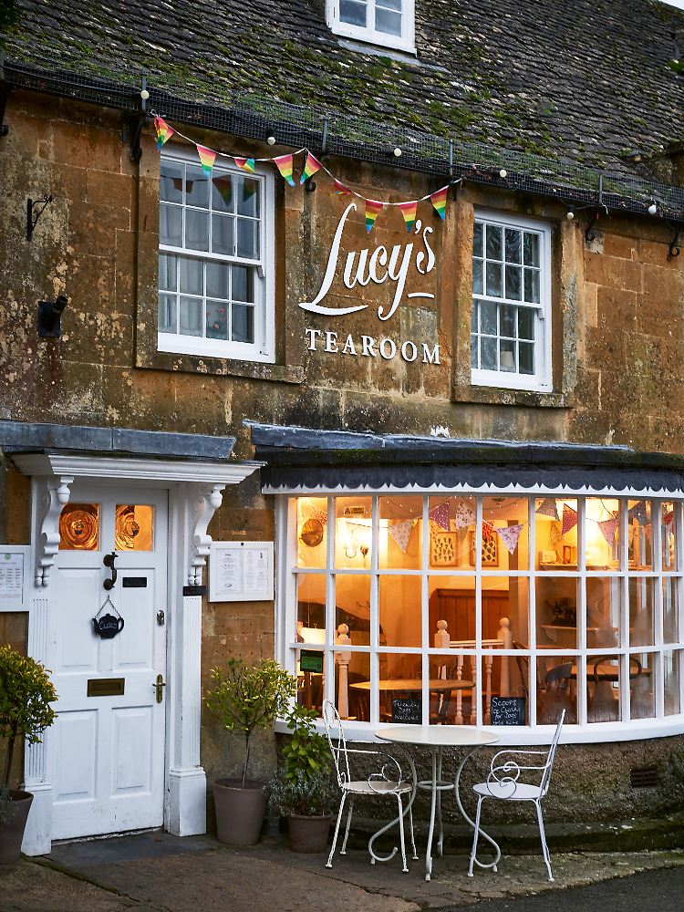 Das Haus von "Lucy's Tearoom" am alten Marktplatz von Stow ist 300 Jahre alt.
