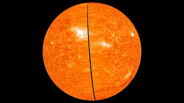 Zum ersten Mal im Bild: die Rückseite der Sonne.