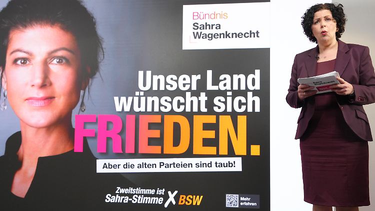 Wahlplakate stellte das BSW bereits am 18. Dezember vor. Nun wird auch ein Entwurf des Wahlprogramms publik. 