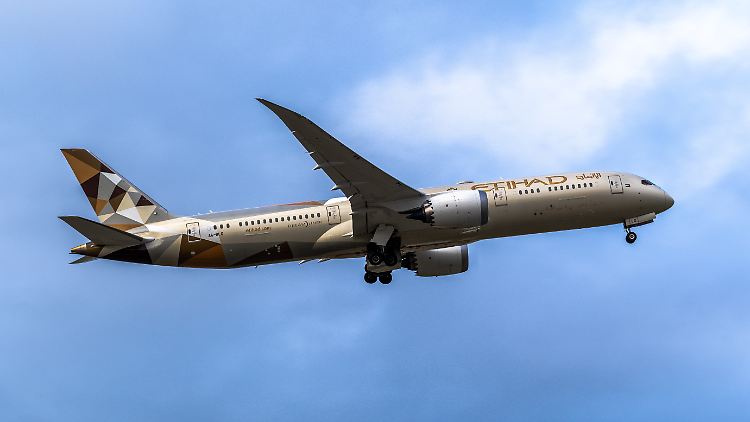 Das Flugzeug hätte von Melbourne nach Abu Dhabi fliegen sollen (Symbolbild).