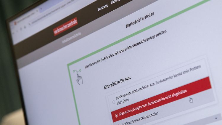 Beschwerde leicht gemacht: Mit dem Online-Musterbriefgenerator der Verbraucherzentralen.