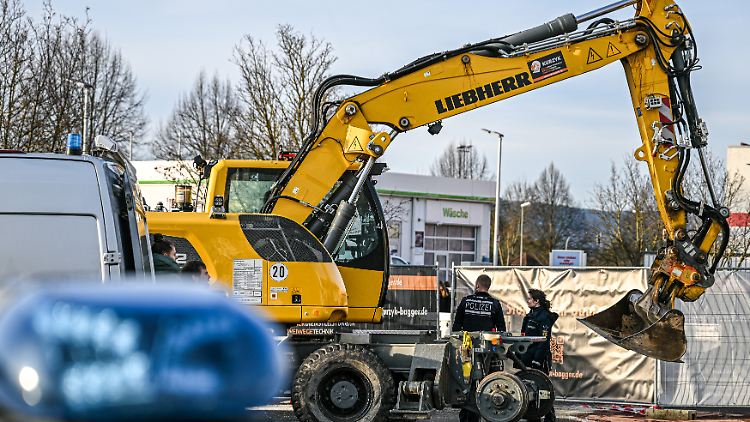 Der Amokfahrer wurde in einem Bagger erschossen.