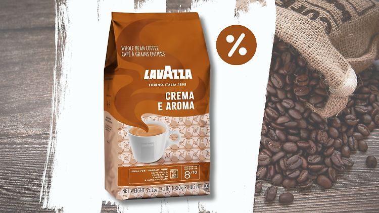 Die Crema e Aroma Kaffeebohnen von Lavazza sind ein Bestseller und momentan bei Amazon besonders günstig.