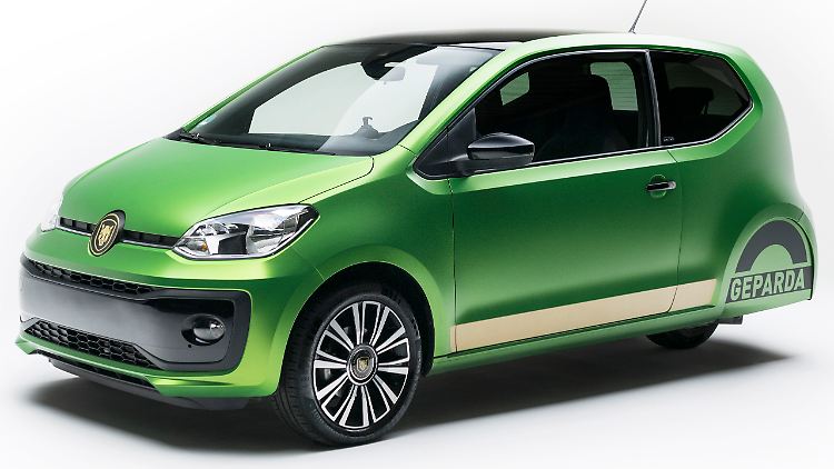 Geparda baut den VW Up zum Dreirad um und senkt seine Leistung auf 20 PS. Damit dürfen auch 16-Jährige ans Lenkrad.