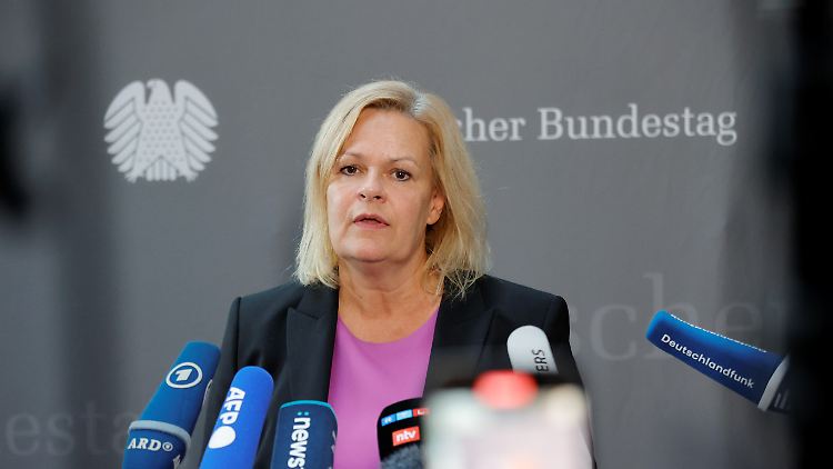 "Wir haben die irreguläre Migration stark zurückdrängen können", sagte Faeser.