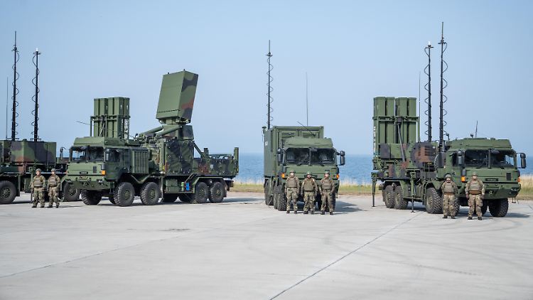 Das Waffensystem IRIS-T SLM bei der Flugabwehrraketengruppe 61 der Bundeswehr in Todendorf.
