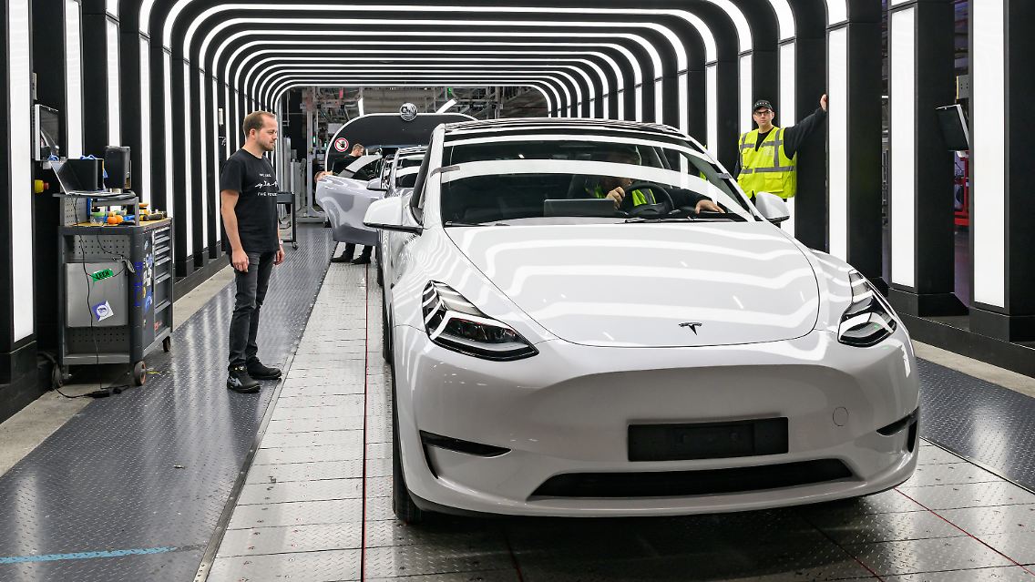 Produktion des Model Y in Grünheide.