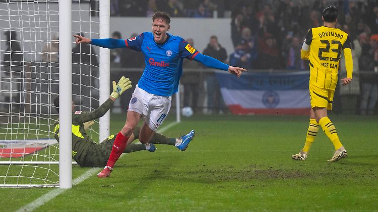 Phil Harres stellte zwischenzeitlich auf 2:0 für Kiel.