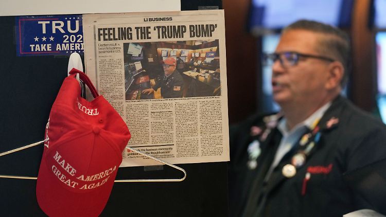 Auch bei den Börsianern wirft der designierte US-Präsident Trump seine Schatten voraus.