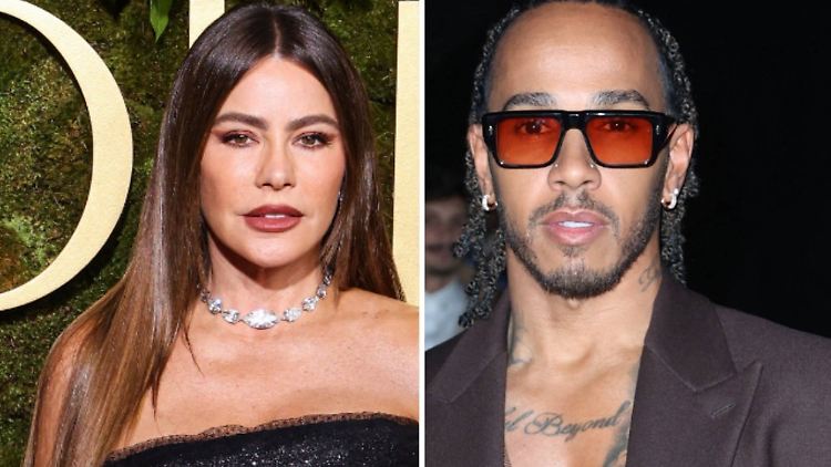Geht da was? Sofía Vergara und Lewis Hamilton.