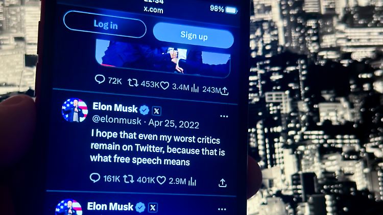 "Sachlicher Austausch von Argumenten erschwert": Eine Hoffnung von X-Inhaber Elon Musk aus dem Jahr 2022.