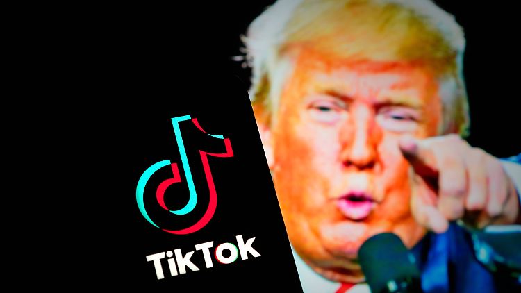 Donald Trump hat inzwischen Gefallen an Tiktok gefunden. 