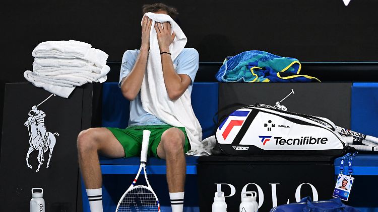 Daniil Medwedew wollte gar nicht mehr hinschauen.
