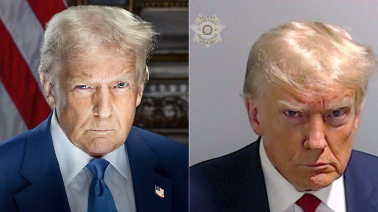 Der "Mugshot" entstand 2023 in einem Gefängnis in Georgia.  