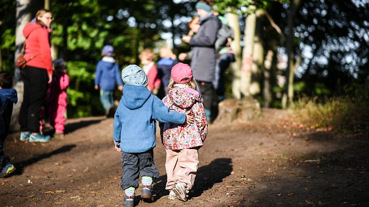 Der Waldkindergarten in Düsseldorf ist einer der ältesten dieser Art in Deutschland.