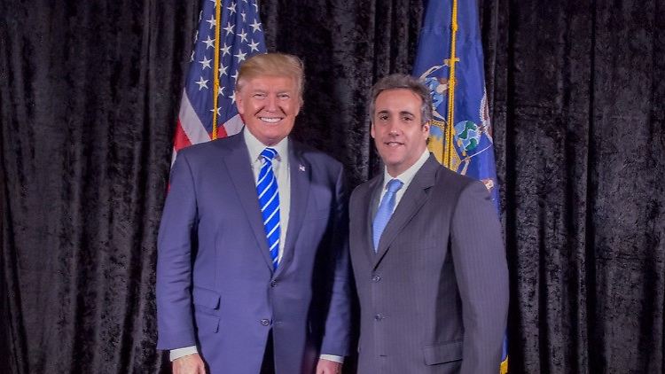 Donald Trump und Michael Cohen - in besseren Tagen ihrer persönlichen Beziehung.